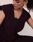 Merlot Pleated Co-Ord Set