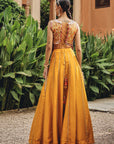 Noorvi Mustard Skirt Set