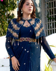 Queen Jacket with Draped Saree