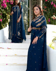 Queen Jacket with Draped Saree