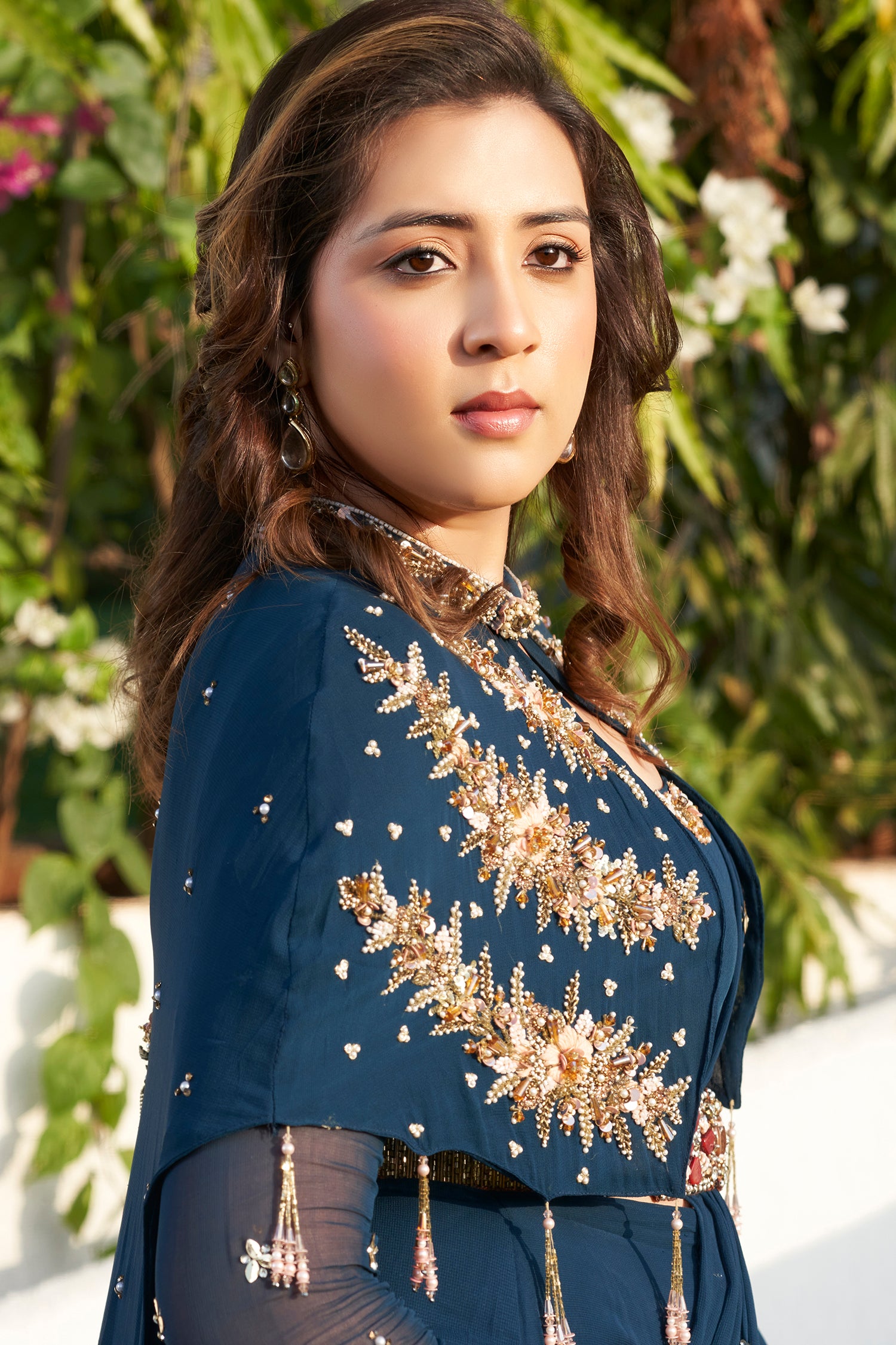 Queen Jacket with Draped Saree