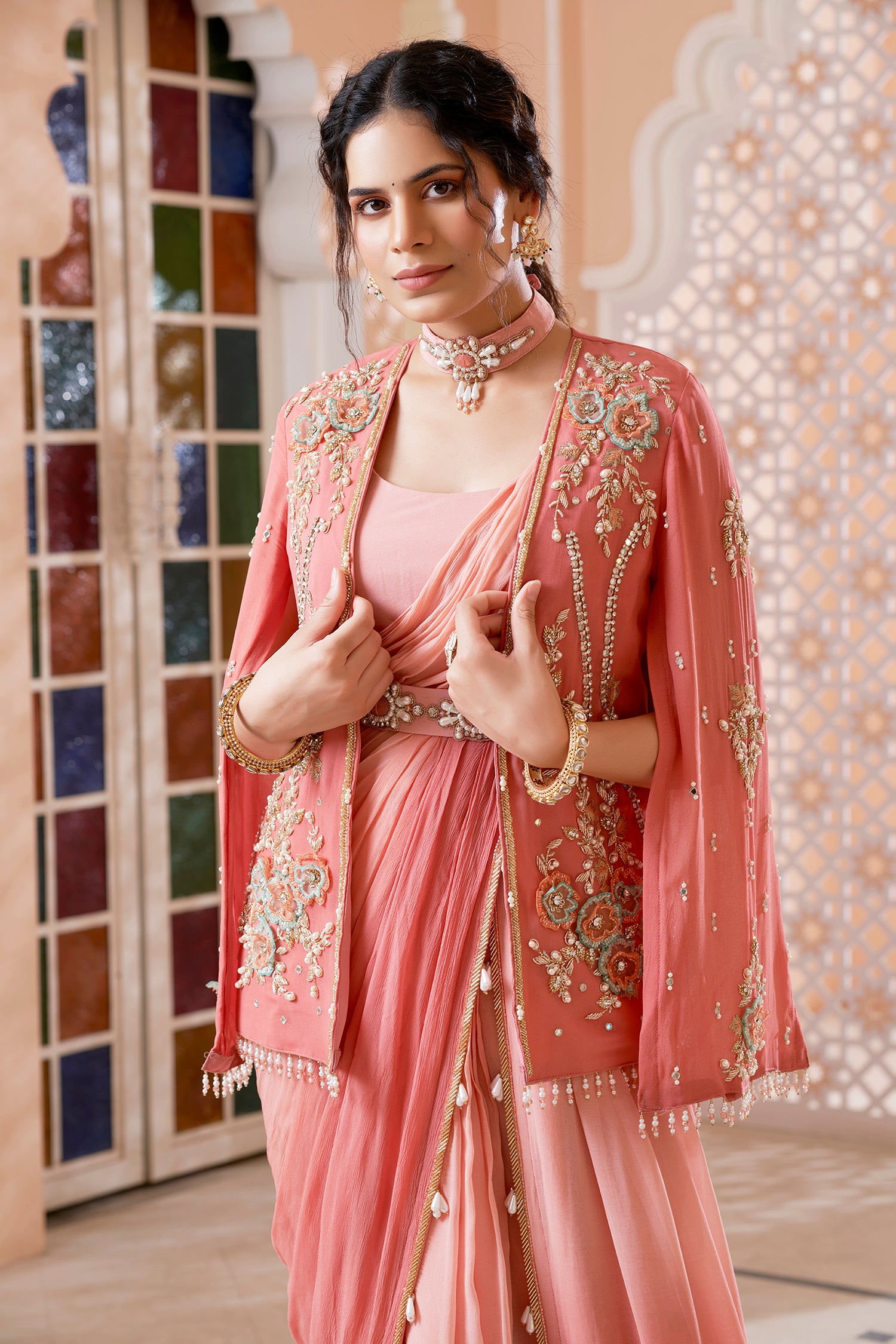 Victorian Shaded Saree