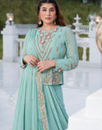 Flower Peplum Saree