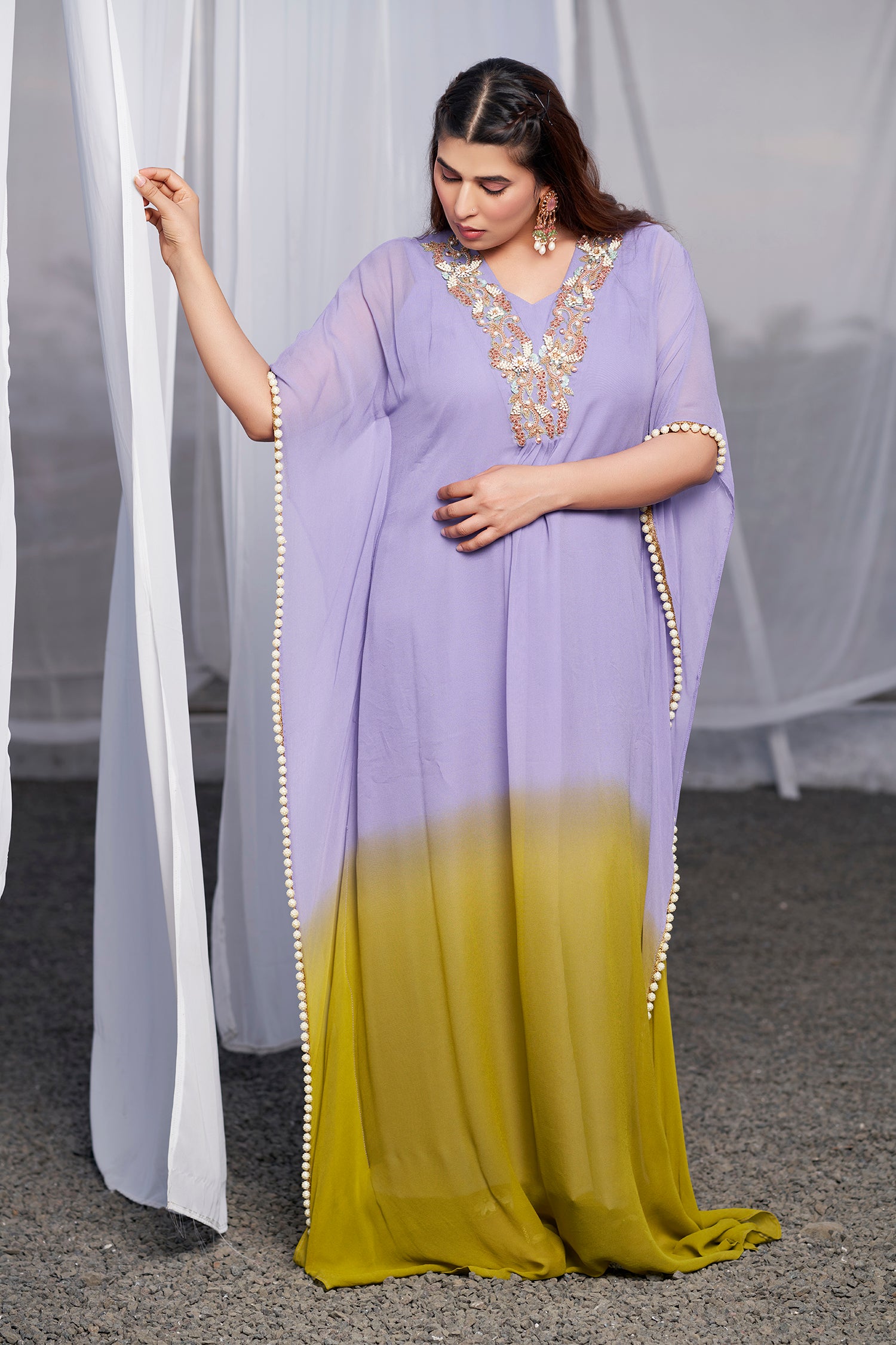 Shaded Kafftan - Lilac