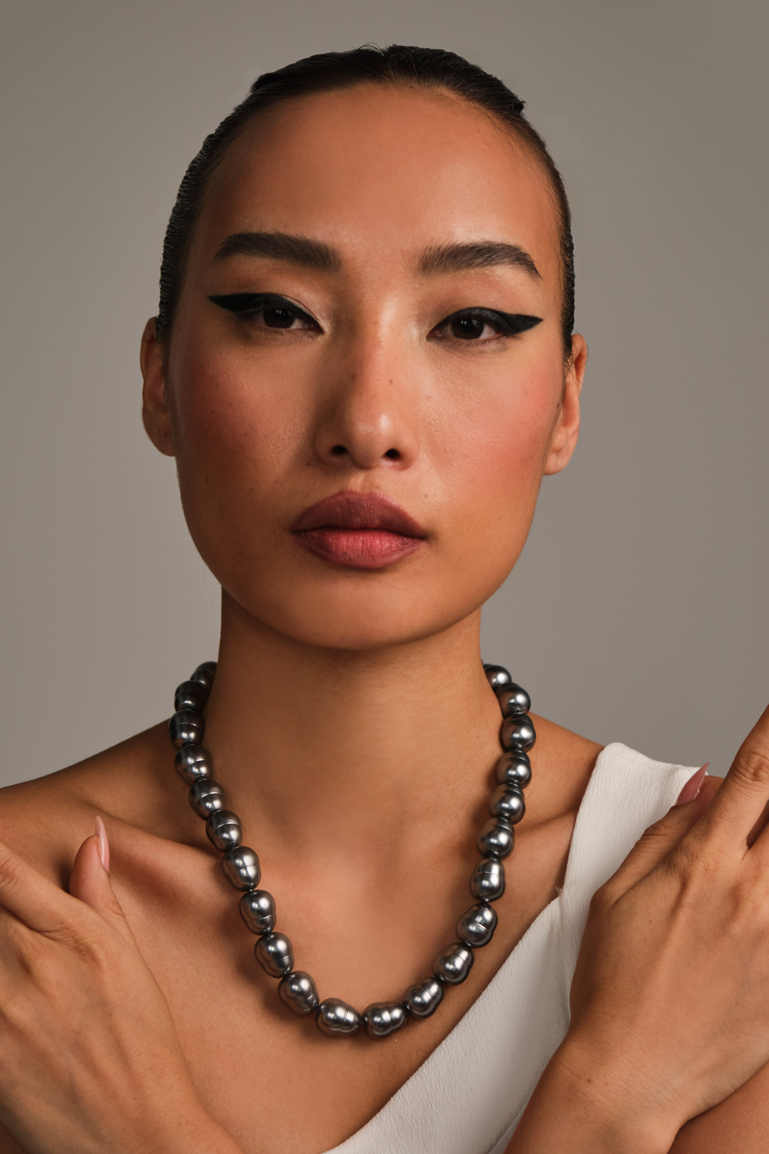 Statement Ovals - Dark Silver