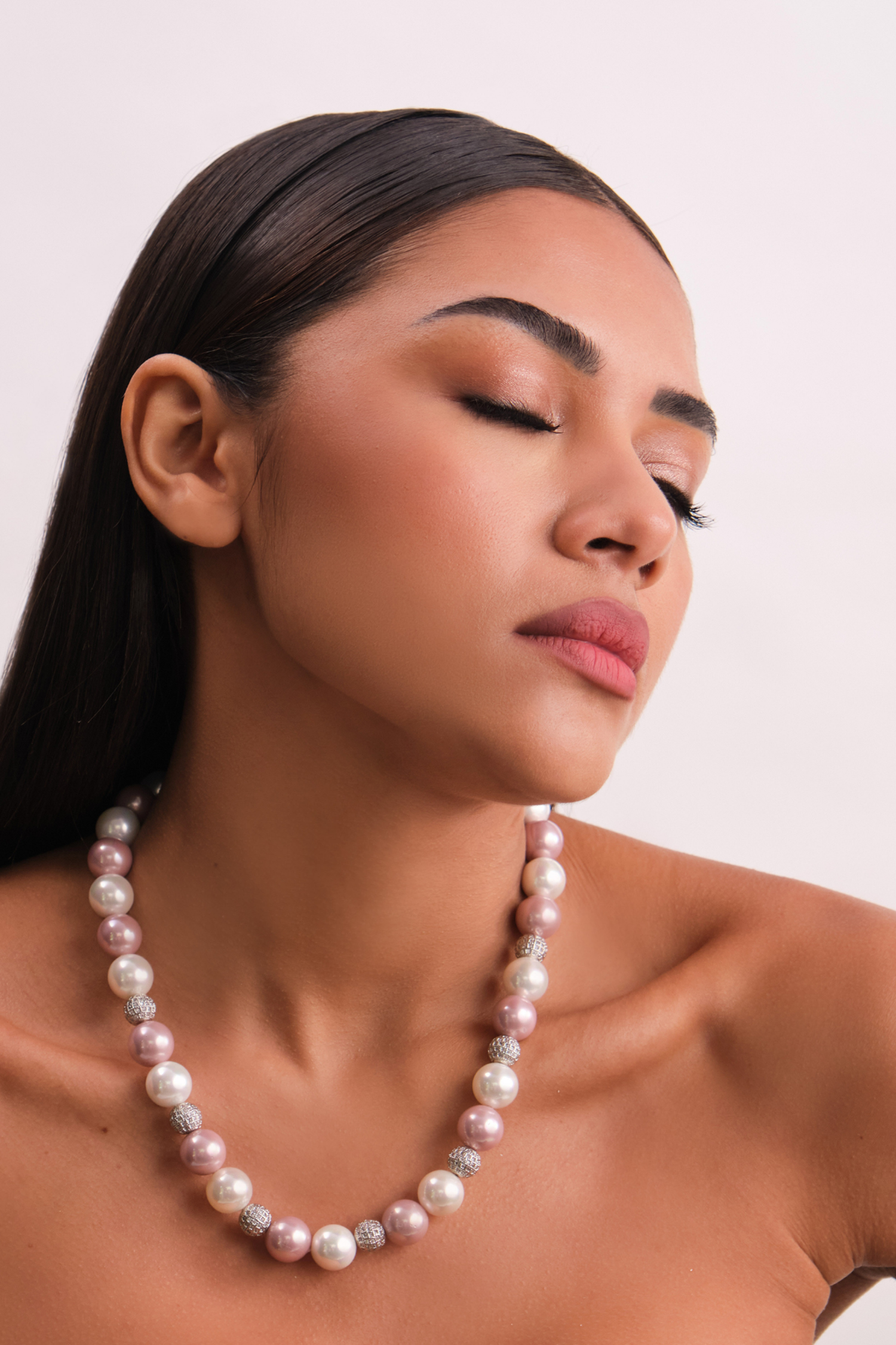 Swarovski Single - Purple & White