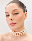 Drops Choker - White