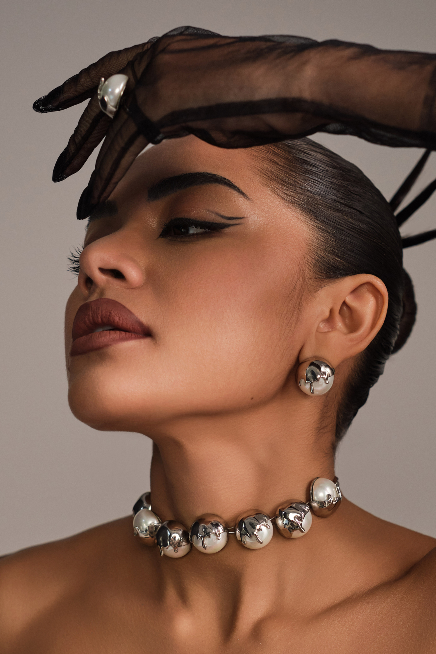 Dune Choker - Chrome