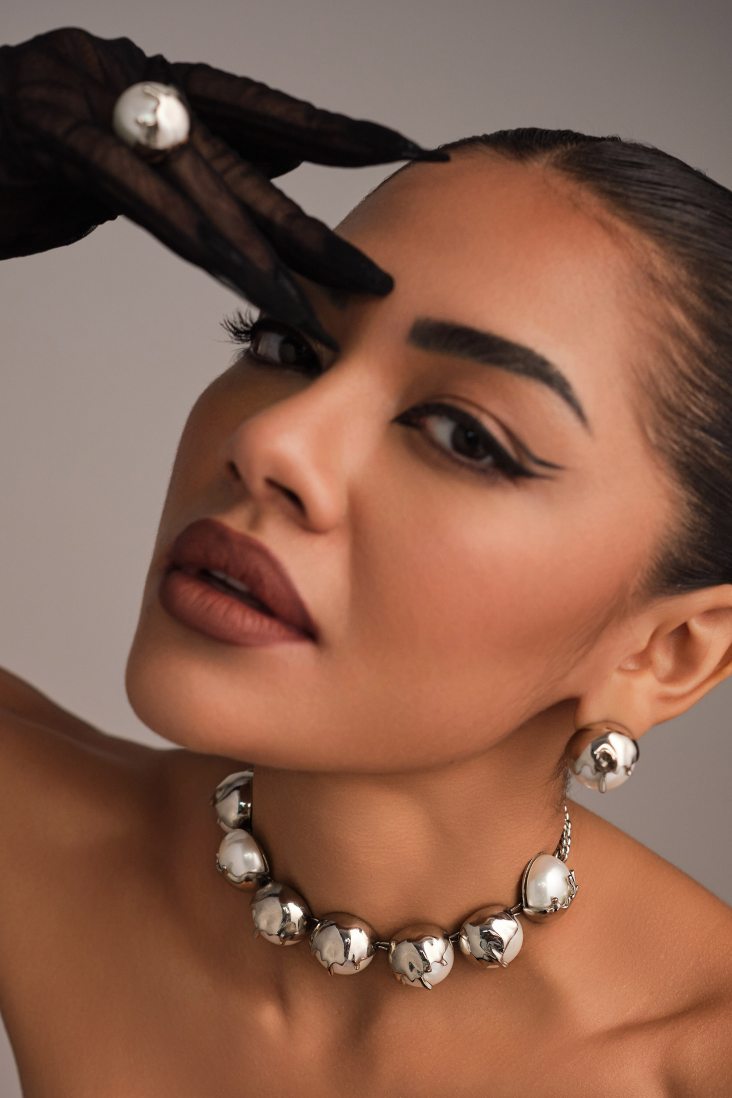 Dune Choker - Chrome