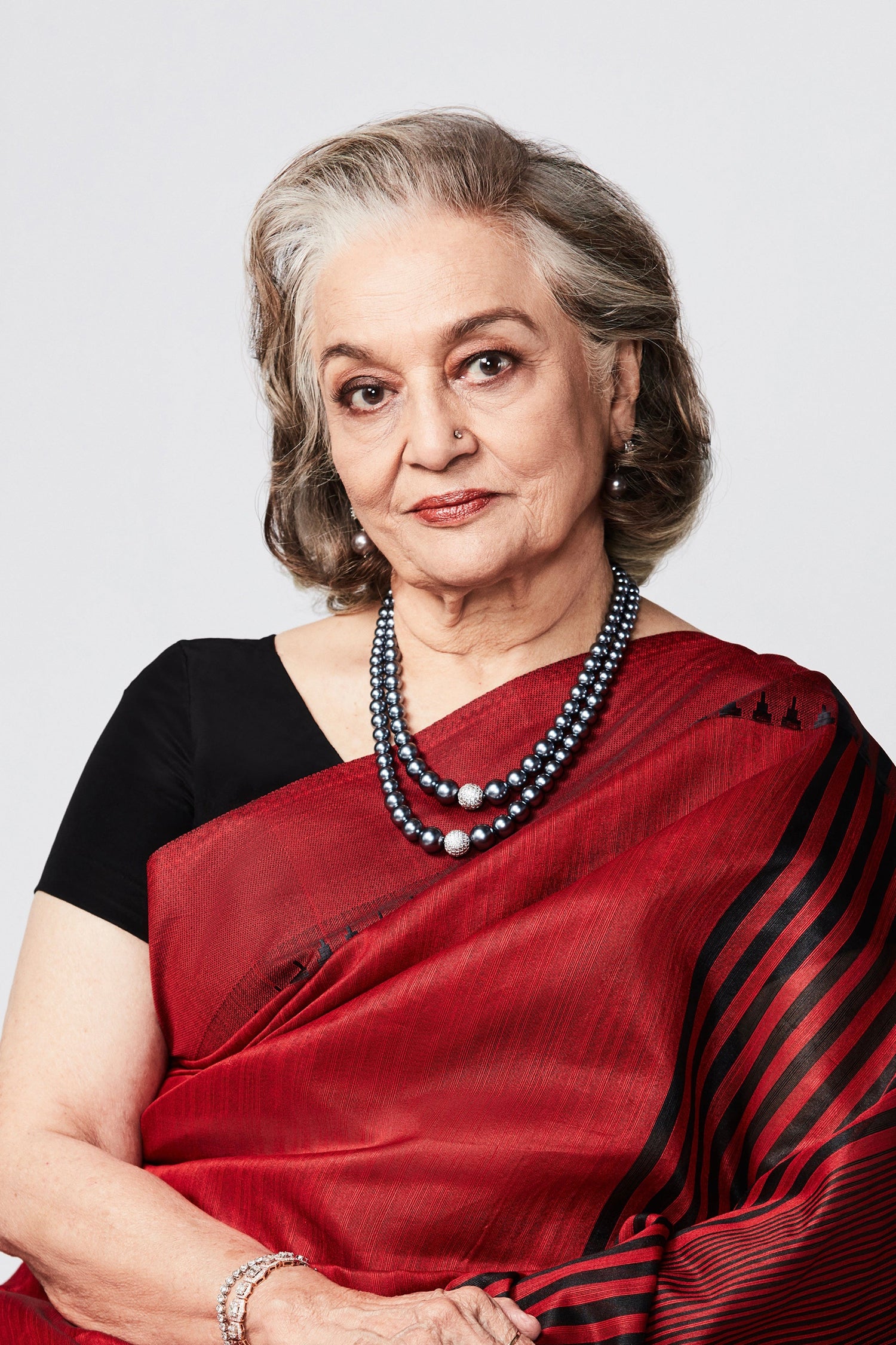 Double Graded - Dark Silver with Swarovski