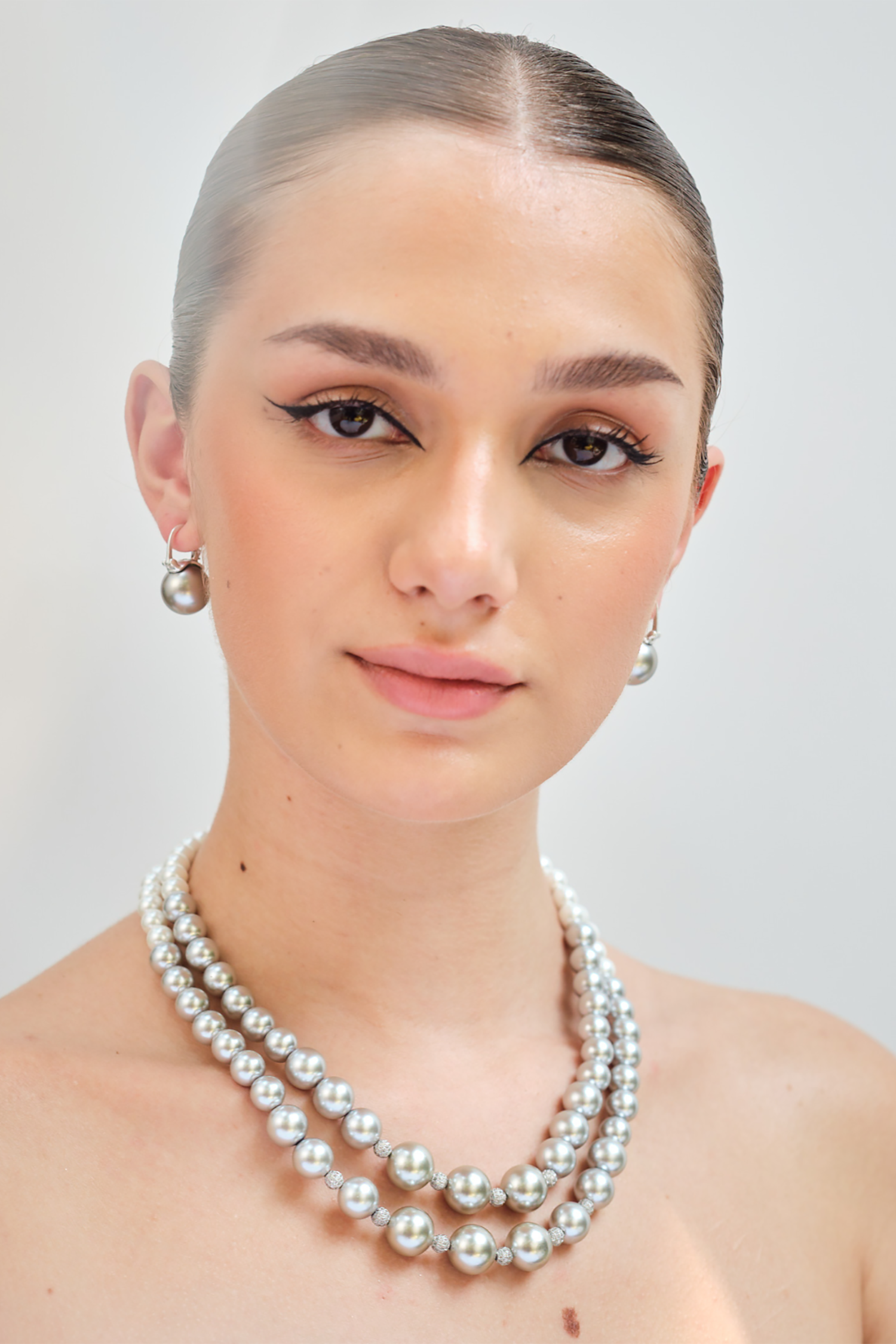 Double Graded - Silver Ombre with Swarovski