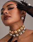 Dune Studs - Chrome