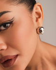 Dune Studs - Chrome