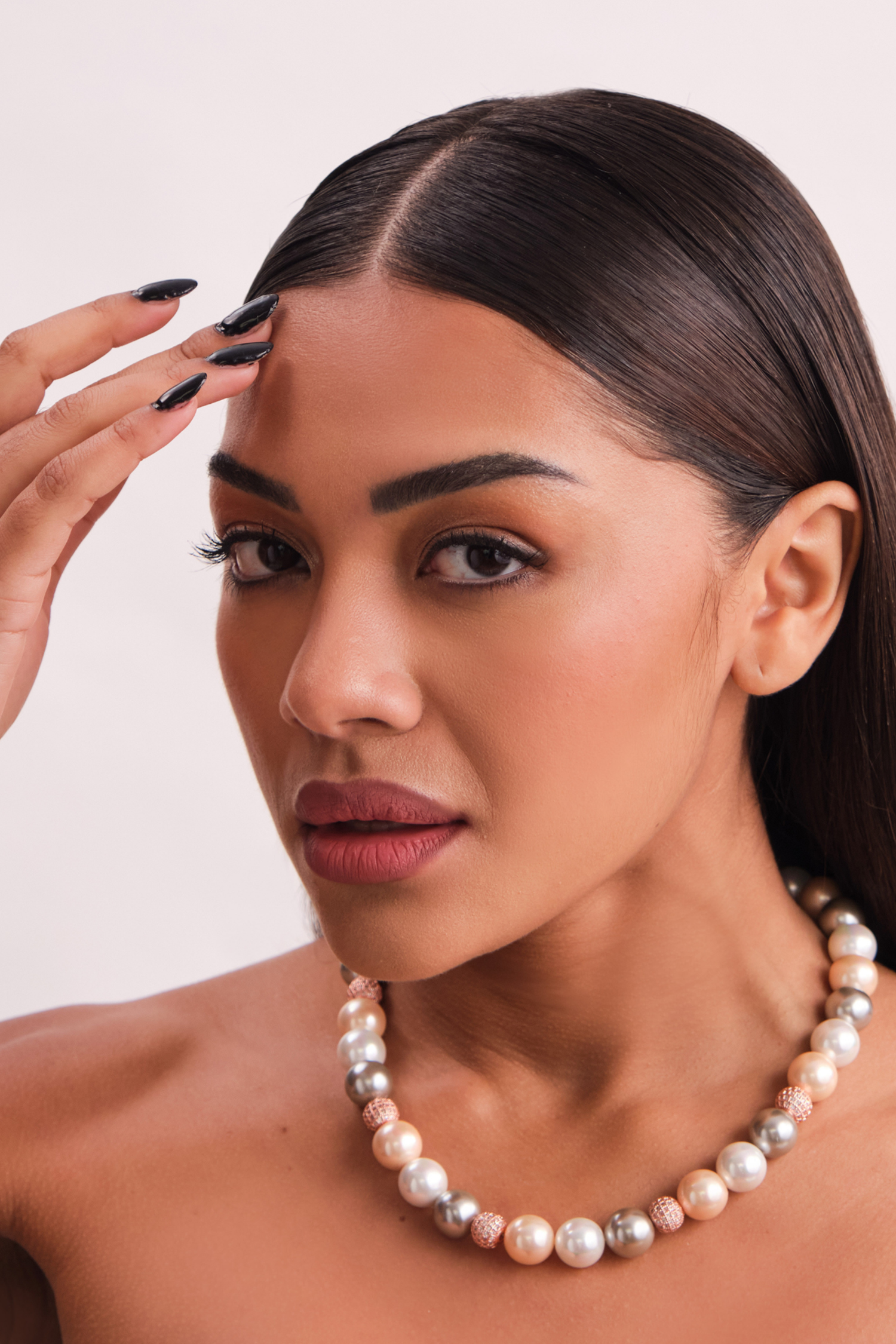 Swarovski Single - Orange, Silver & White