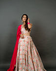 Royal White Lehenga Saree