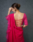 Fuchsia Pre Draped Saree