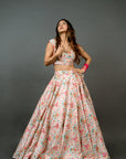 Royal White Lehenga Saree