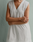 Aur Shift Dress - White