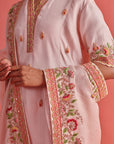 Pure Silk Kurti With Organza Dupatta