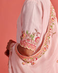 Pure Silk Kurti With Organza Dupatta