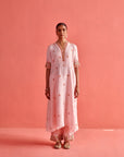 Pure Silk Kurti With Organza Dupatta