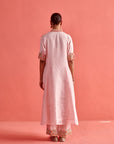 Pure Silk Kurti With Organza Dupatta