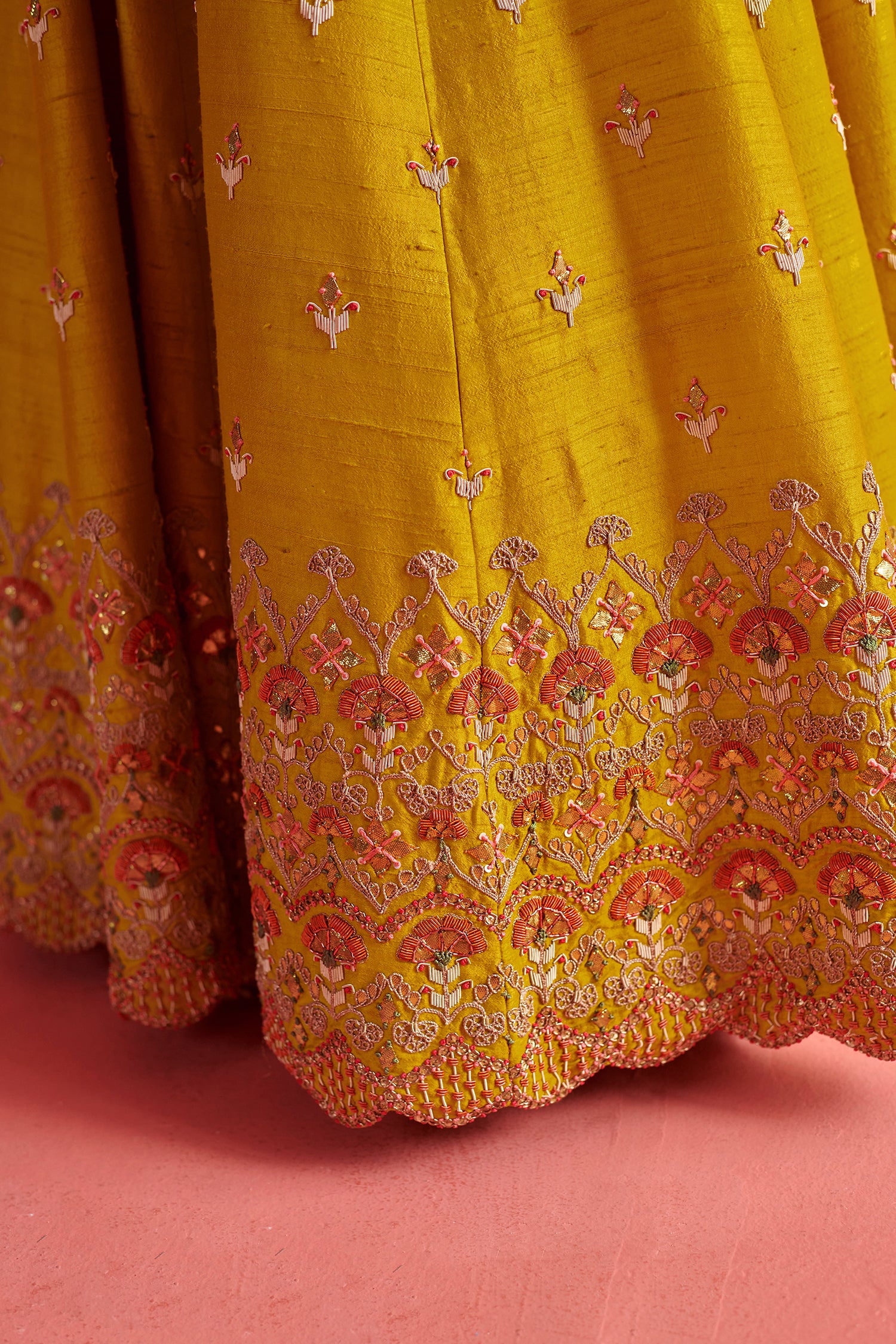 Yellow Lehenga & Bloluse  With Organza Dupatta