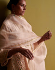 Kora Silk Kurti, Bamberg Satin Pallazo With Organza Dupatta