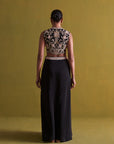 Black Hand Embroidered Bustier