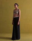 Black Hand Embroidered Bustier