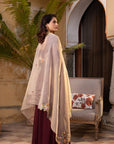 Intricately Handcrafted Anarkali/Sharara Set with Embroidery Details