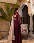 Intricately Handcrafted Anarkali/Sharara Set with Embroidery Details