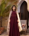 Intricately Handcrafted Anarkali/Sharara Set with Embroidery Details