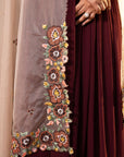 Intricately Handcrafted Anarkali/Sharara Set with Embroidery Details