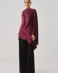 Dark Plum Drape Top