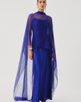 Tyra Slip Dress in Blue
