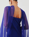 Tyra Slip Dress in Blue