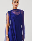 Tyra Slip Dress in Blue