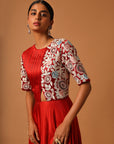 Red Embroidered Dress