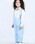 Suspender Pant,Shirt & Bow Set