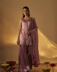 Dusty Pink Short Kurta Set