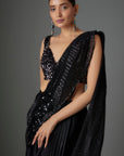Tone Sequins Pre-Stiched Saree