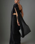 Black Pre-Stiched Saree