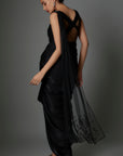 Bead Delicate And Classic Embroidered Cowl Dress