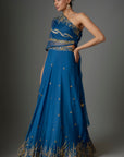 Royal Blue Sequins Lehenga