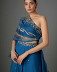 Royal Blue Sequins Lehenga