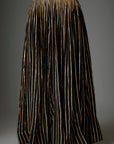 Black Gerogette Gota Patti Skirt