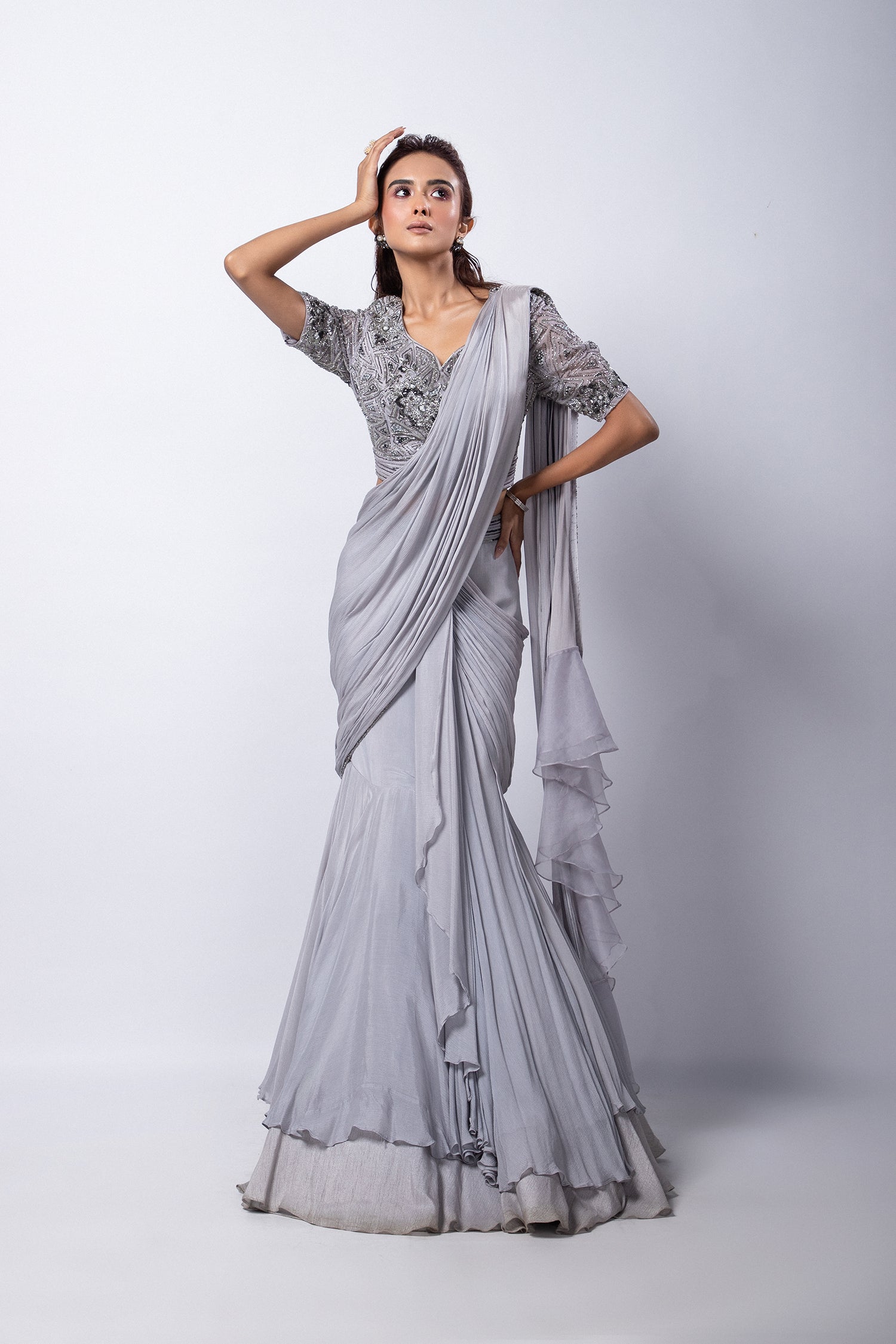 Remi Drape Saree Set
