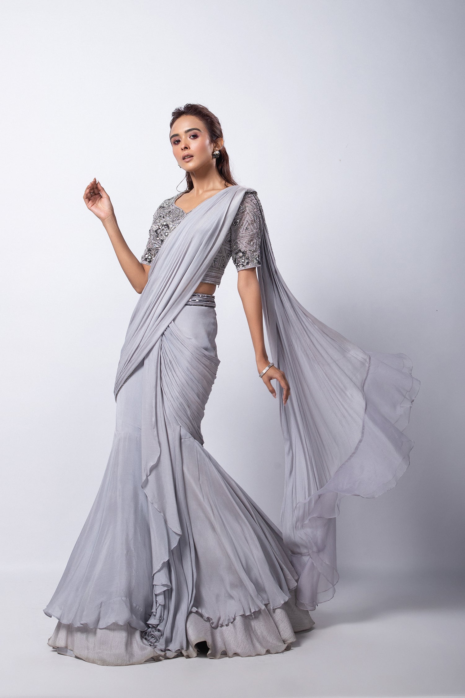 Remi Drape Saree Set