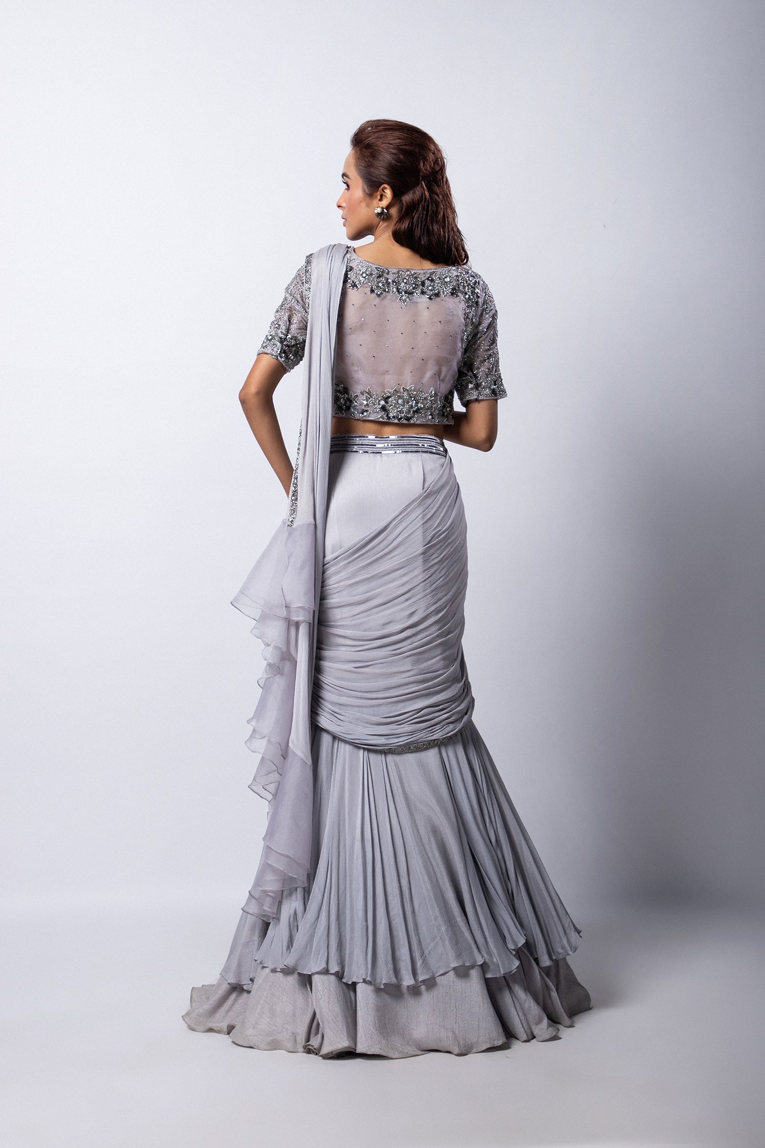 Remi Drape Saree Set